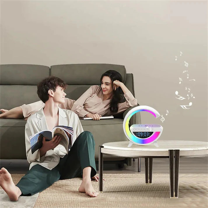 Bluetooth Speaker and Wireless Charger G Google LED RGB